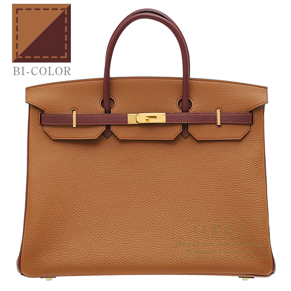 Hermes　Personal Birkin bag 40　Gold/　Rouge H　Togo leather　Gold hardware