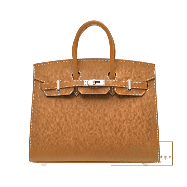 Hermes　Birkin Sellier bag 25　Gold　Epsom leather　Silver hardware