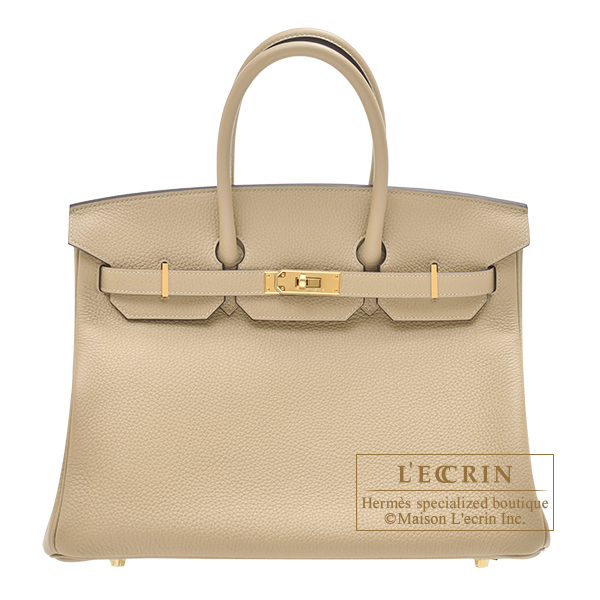 Hermes　Birkin bag 35　Trench　Clemence leather　Gold hardware