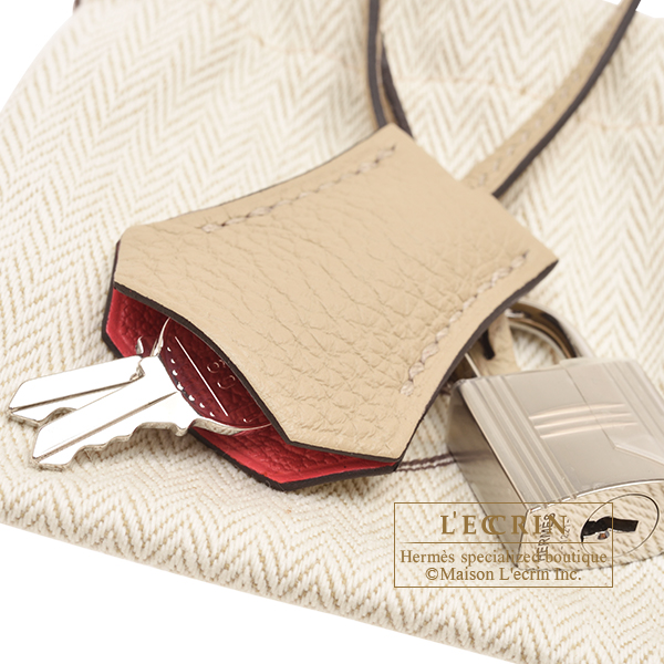 Hermes　Birkin Verso bag 25　Trench/　Bougainvillier　Togo leather　Silver hardware