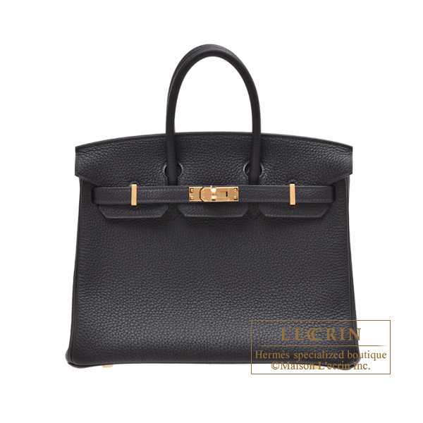 Hermes　Birkin bag 25　Caban　Togo leather　Gold hardware
