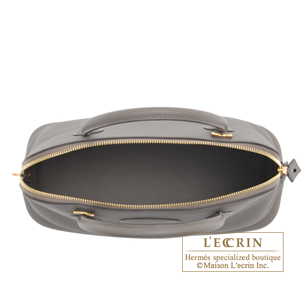 Hermes　Bolide bag 31　Etain　Clemence leather　Gold hardware