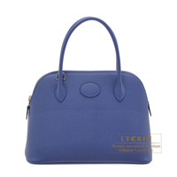 Hermes　Bolide bag 27　Blue brighton　Epsom leather　Silver hardware