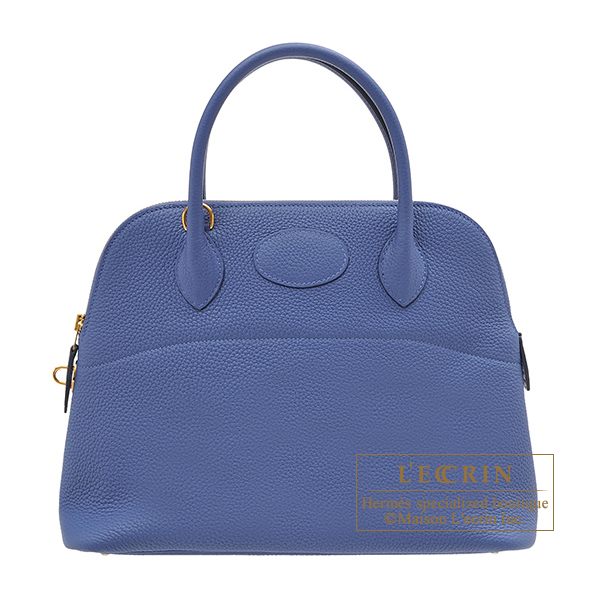 Hermes　Bolide bag 31　Blue brighton　Clemence leather　Gold hardware