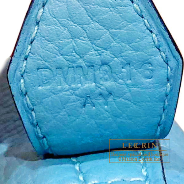 Hermes　Bolide bag 31　Blue du nord　Clemence leather　Gold hardware