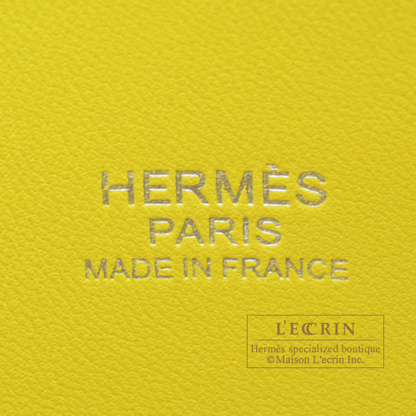 Hermes　Bolide bag 27　Lime　Epsom leather　Silver hardware