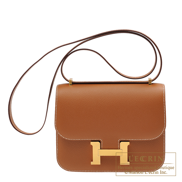 Hermes　Constance mini　Gold　Epsom leather　Gold hardware