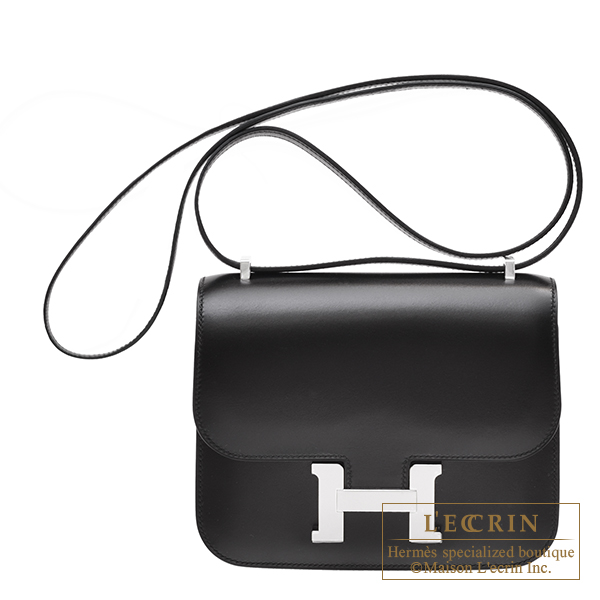 Hermes　Constance mini　Mirror　Black　Box Calf leather　Silver hardware