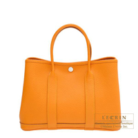 Hermes　Garden Party bag TPM　Moutarde　Country leather　Silver hardware