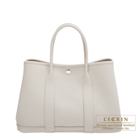 Hermes　Garden Party bag TPM　Beton　Country leather　Silver hardware