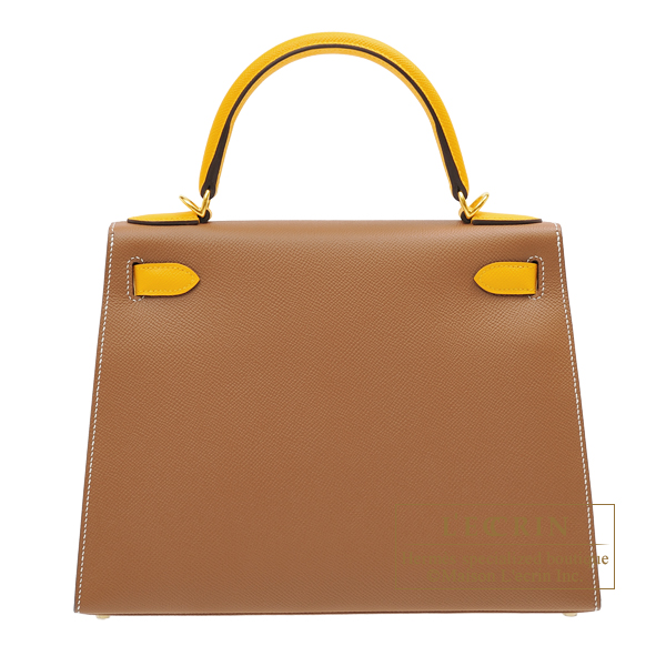 Hermes　Personal Kelly bag 28　Sellier　Gold/　Jaune d'or　Epsom leather　Gold hardware