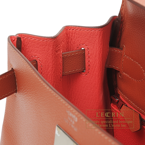 Hermes　Kelly Verso bag 28　Retourne　Blush/　Rose Juipur　Evercolor leather　Silver hardware