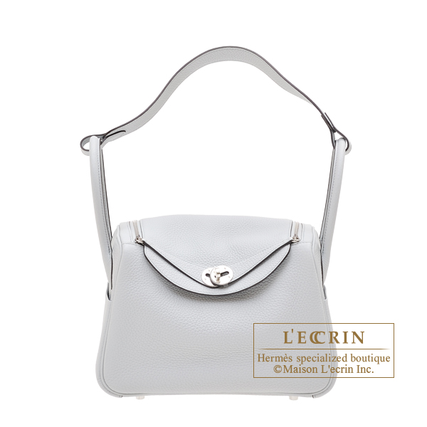 Hermes　Lindy bag 26　Blue pale　Clemence leather　Silver hardware