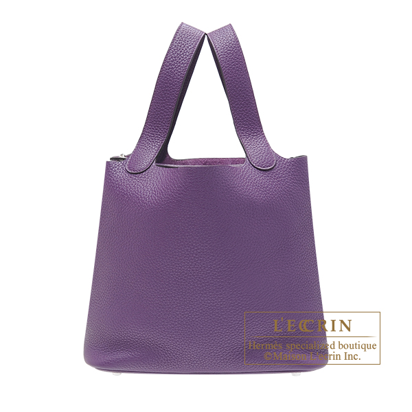 Hermes　Picotin Lock bag MM　Ultraviolet　Clemence leather　Silver hardware