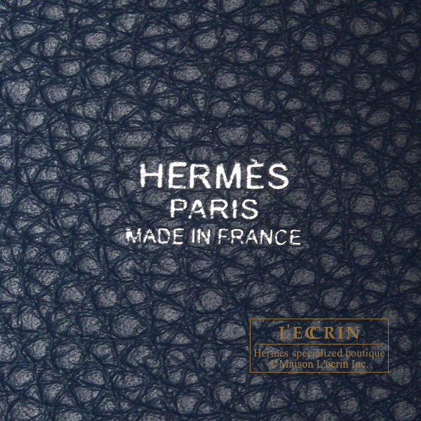 Hermes　Picotin Lock bag 18/PM　Blue de presse　Clemence leather　Silver hardware
