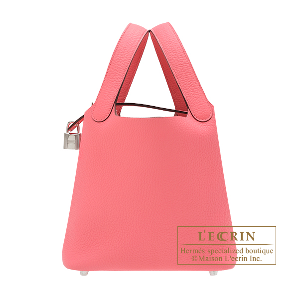 Hermes　Picotin Lock bag PM　Rose azalee　Clemence leather　Silver hardware