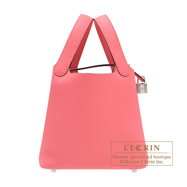Hermes　Picotin Lock bag PM　Rose azalee　Clemence leather　Silver hardware