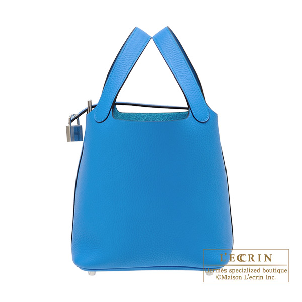 Hermes　Picotin Lock bag PM　Blue zanzibar　Clemence leather　Silver hardware
