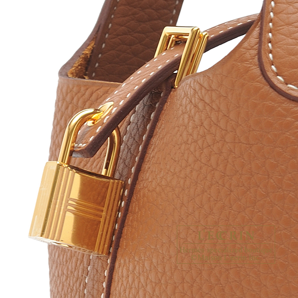 Hermes　Picotin Lock bag 18/PM　Gold　Clemence leather　Gold hardware