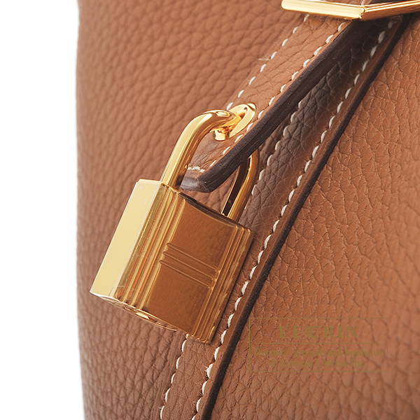 Hermes　Picotin Lock bag MM　Gold　Clemence leather　Gold hardware