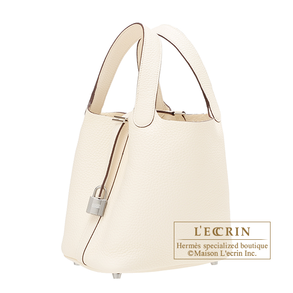 Hermes　Picotin Lock bag PM　Nata　Clemence leather　Silver hardware
