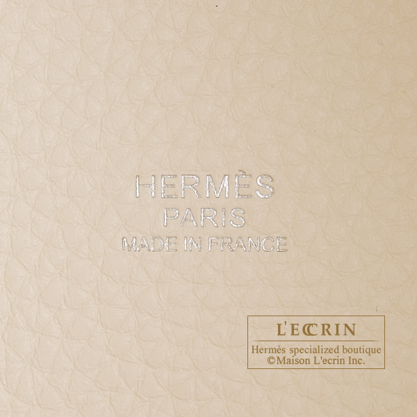 Hermes　Picotin Lock bag MM　Nata　Clemence leather　Silver hardware
