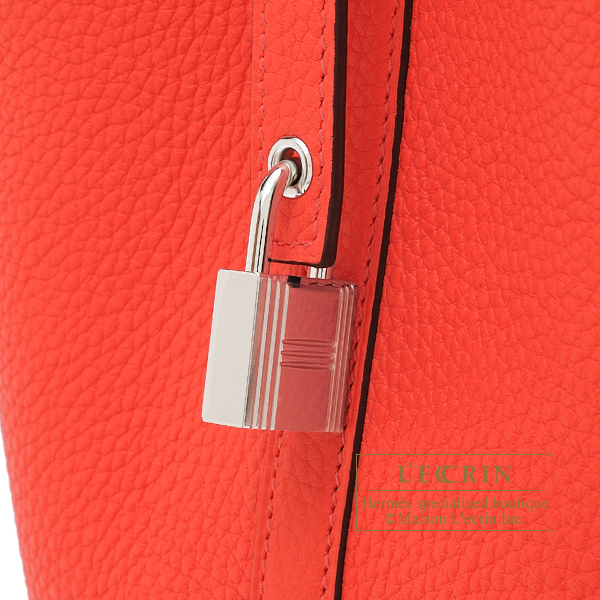 Hermes　Picotin Lock bag PM　Rose texas　Clemence leather　Silver hardware