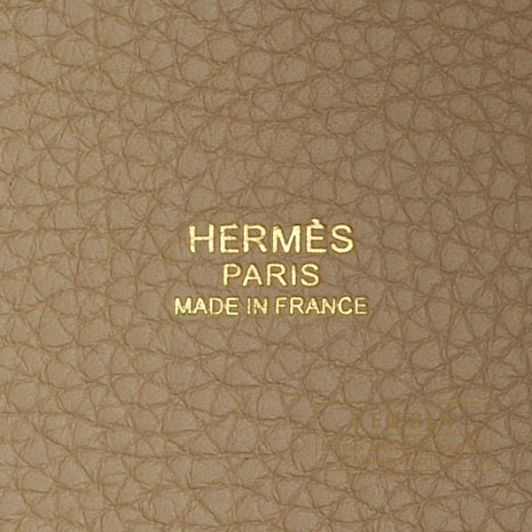 Hermes　Picotin Lock bag MM　Trench　Clemence leather　Gold hardware