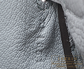 エルメス　ケリー25/内縫い　ブルーグラシエ　トゴ　シルバー金具