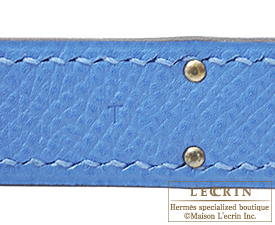 エルメス　ケリー32/外縫い　ブルーパラダイス　ヴォーエプソン　シルバー金具